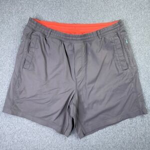 Birddogs Built-In Liner Gym Shorts Mens XL 7" Inseam Athleisure Zip Pocket Gray
